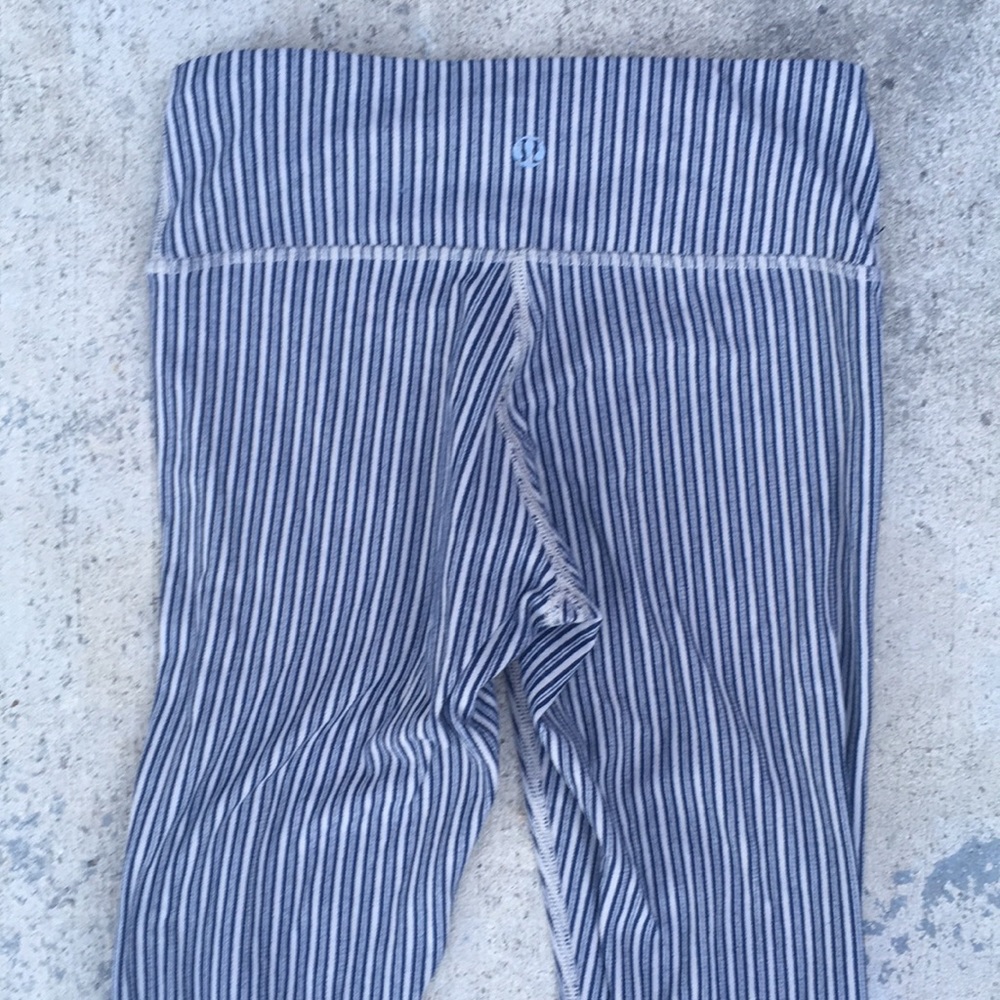 Lululemon Striped Workout Leggings